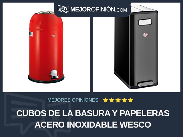 Cubos de la basura y papeleras Acero inoxidable Wesco