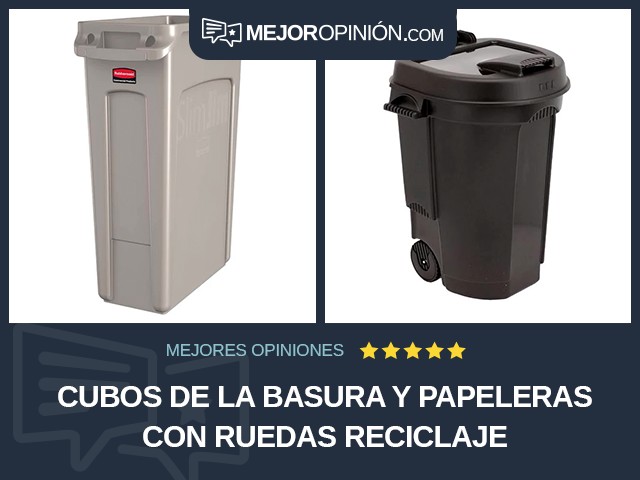 Cubos de la basura y papeleras Con ruedas Reciclaje