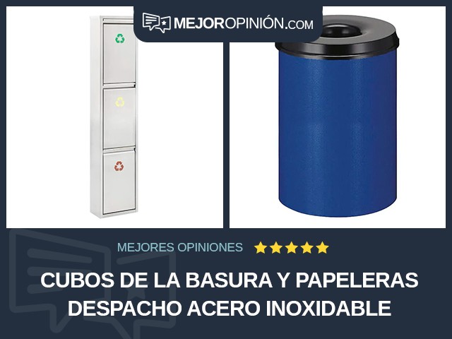 Cubos de la basura y papeleras Despacho Acero inoxidable