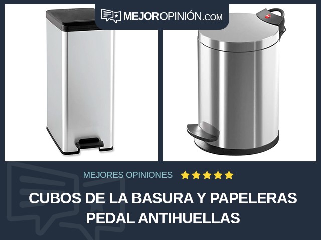 Cubos de la basura y papeleras Pedal Antihuellas