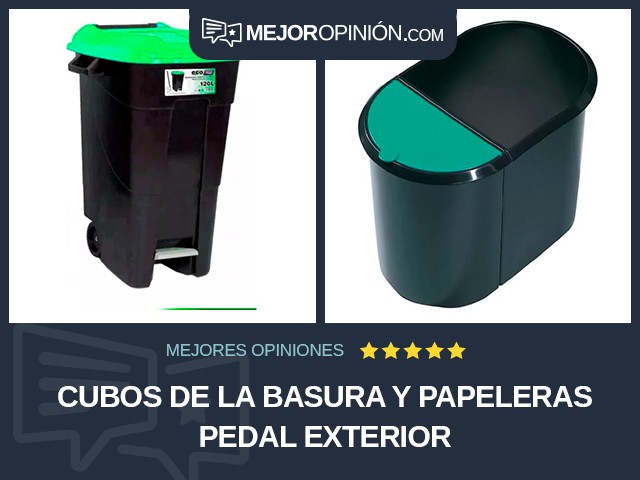 Cubos de la basura y papeleras Pedal Exterior