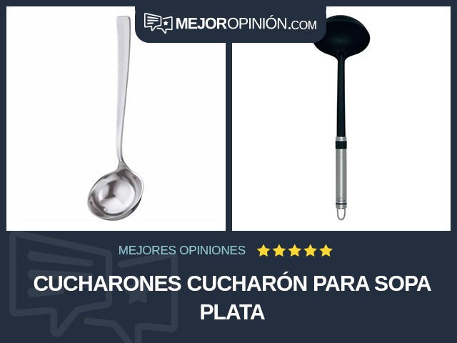 Cucharones Cucharón para sopa Plata