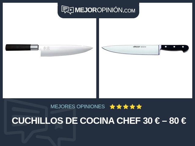 Cuchillos de cocina Chef 30 € – 80 €