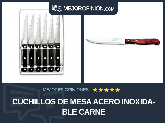 Cuchillos de mesa Acero inoxidable Carne