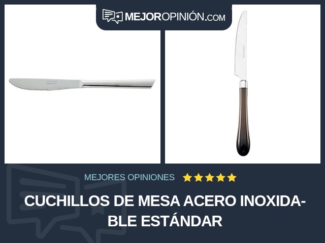 Cuchillos de mesa Acero inoxidable Estándar