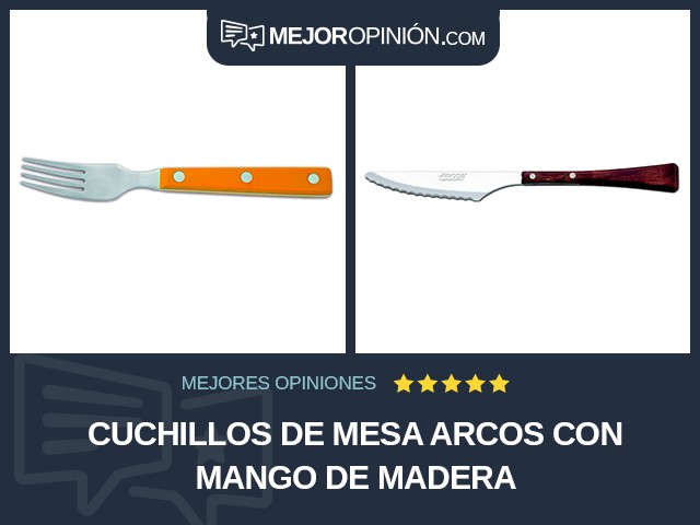 Cuchillos de mesa Arcos Con mango de madera