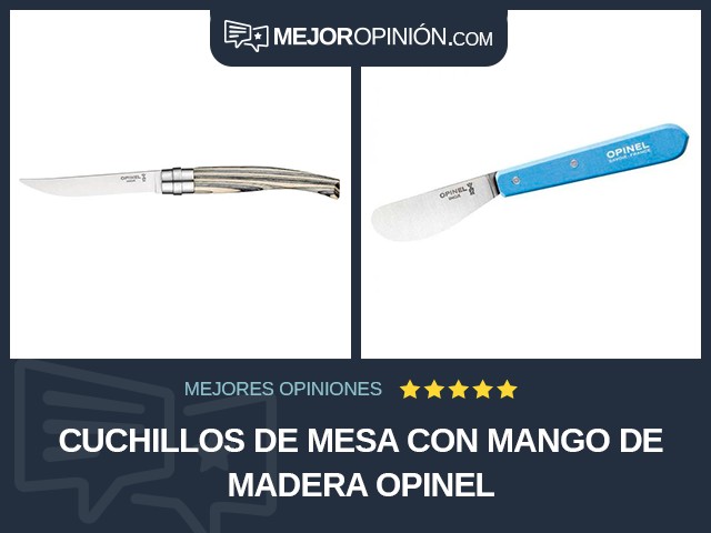 Cuchillos de mesa Con mango de madera Opinel