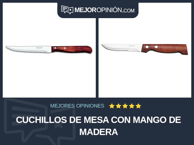 Cuchillos de mesa Con mango de madera