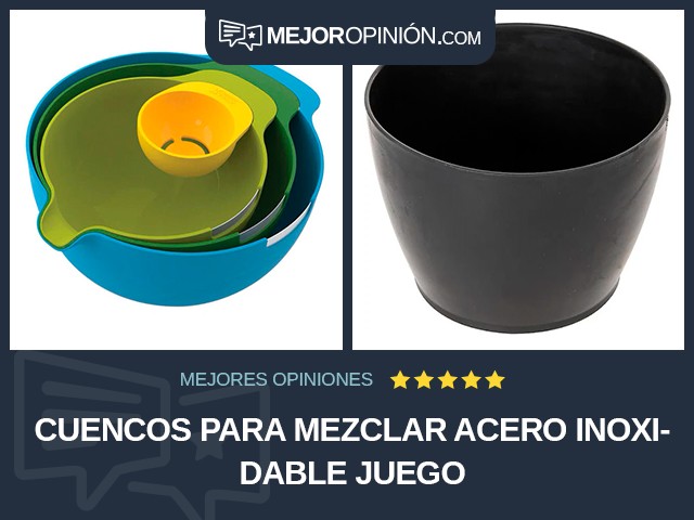 Cuencos para mezclar Acero inoxidable Juego