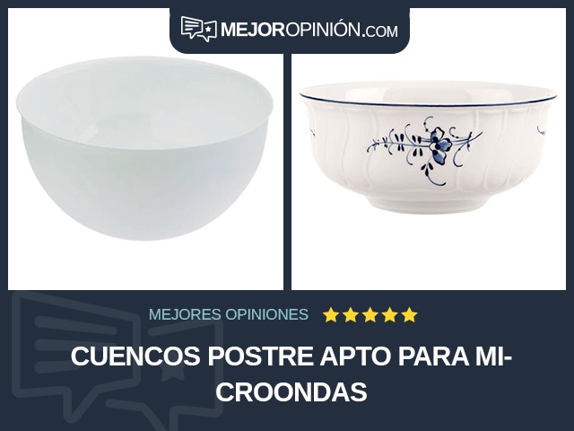 Cuencos Postre Apto para microondas