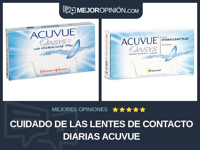 Cuidado de las lentes de contacto Diarias Acuvue