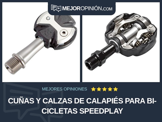 Cuñas y calzas de calapiés para bicicletas Speedplay