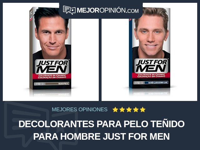 Decolorantes para pelo teñido Para hombre Just For Men