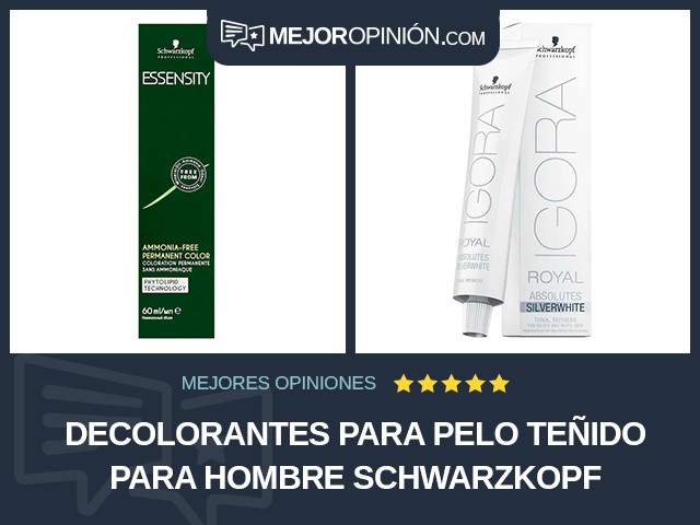 Decolorantes para pelo teñido Para hombre Schwarzkopf