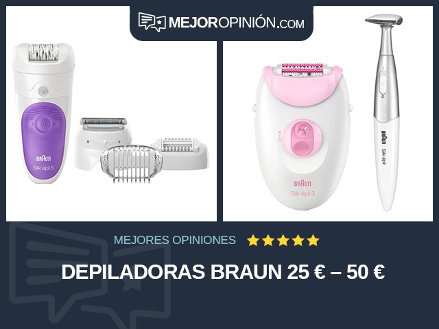 Depiladoras Braun 25 € – 50 €