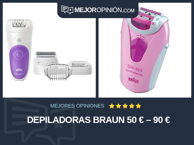 Depiladoras Braun 50 € – 90 €