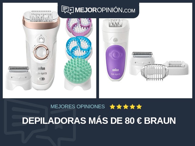 Depiladoras Más de 80 € Braun