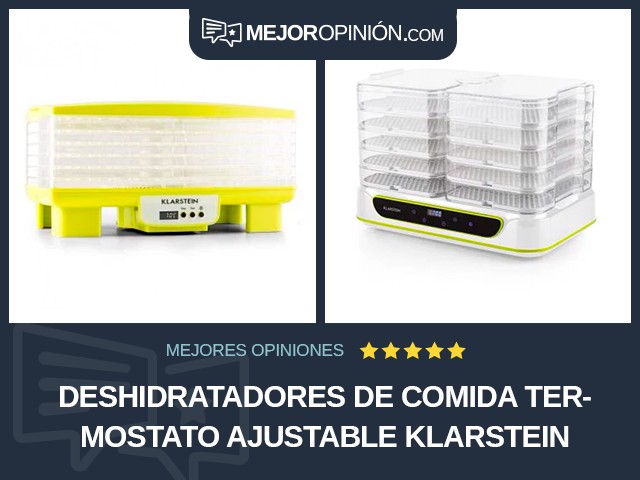 Deshidratadores de comida Termostato ajustable Klarstein