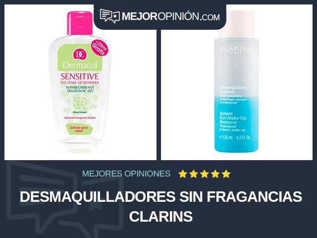 Desmaquilladores Sin fragancias Clarins