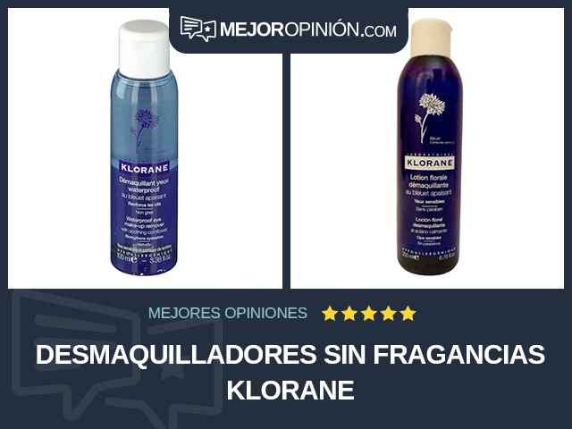 Desmaquilladores Sin fragancias Klorane