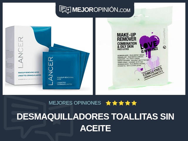 Desmaquilladores Toallitas Sin aceite