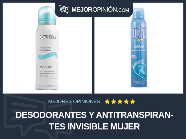 Desodorantes y antitranspirantes Invisible Mujer