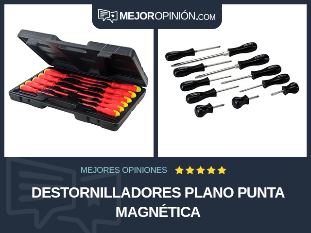 Destornilladores Plano Punta magnética