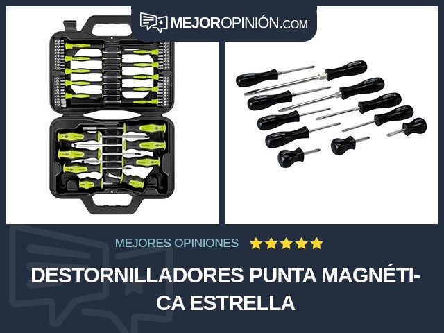 Destornilladores Punta magnética Estrella