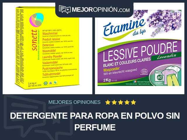 Detergente para ropa En polvo Sin perfume