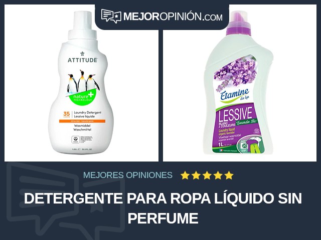 Detergente para ropa Líquido Sin perfume