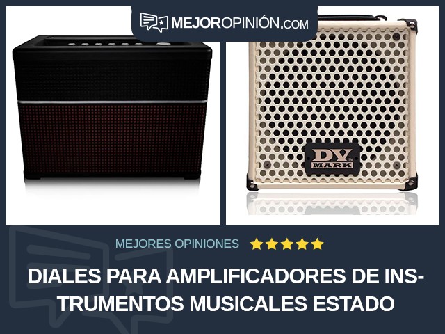 Diales para amplificadores de instrumentos musicales Estado sólido 1x8