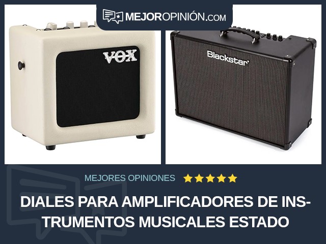 Diales para amplificadores de instrumentos musicales Estado sólido 2x12