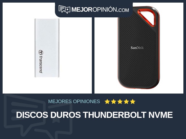 Discos duros Thunderbolt NVMe