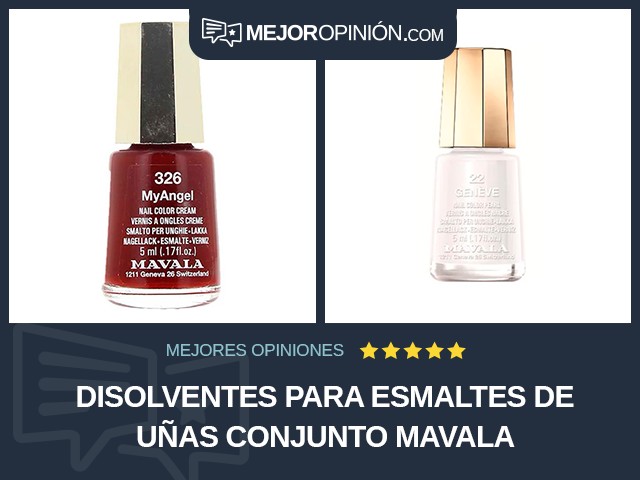 Disolventes para esmaltes de uñas Conjunto MAVALA