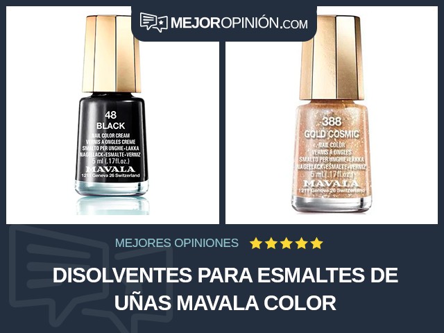 Disolventes para esmaltes de uñas MAVALA Color