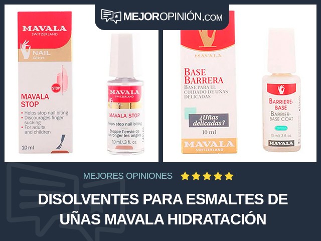 Disolventes para esmaltes de uñas MAVALA Hidratación