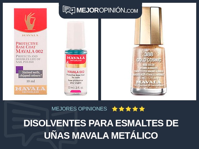 Disolventes para esmaltes de uñas MAVALA Metálico