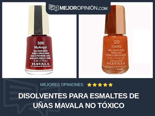 Disolventes para esmaltes de uñas MAVALA No tóxico