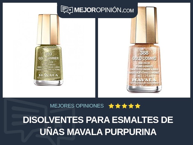 Disolventes para esmaltes de uñas MAVALA Purpurina