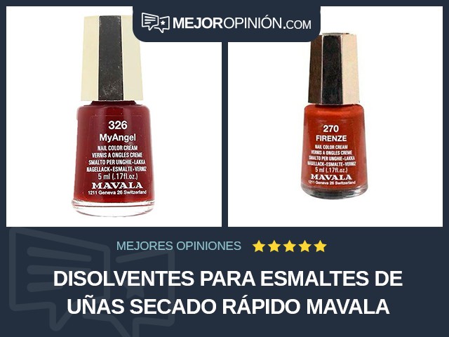 Disolventes para esmaltes de uñas Secado rápido MAVALA