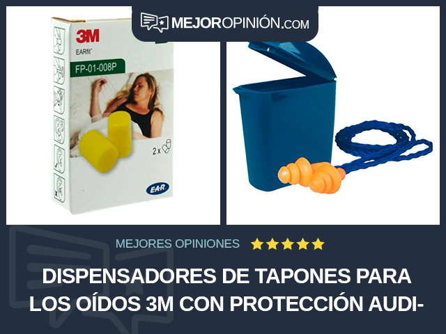 Dispensadores de tapones para los oídos 3M Con protección auditiva