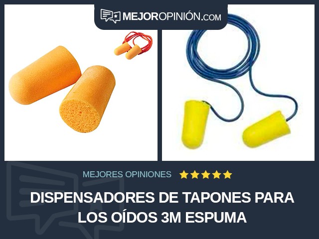 Dispensadores de tapones para los oídos 3M Espuma