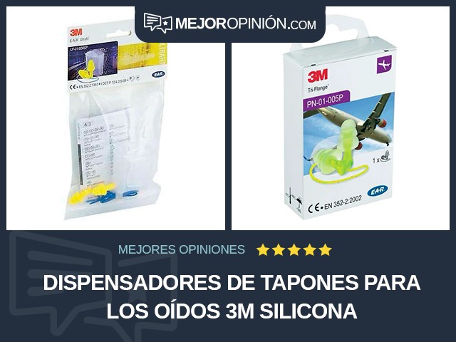 Dispensadores de tapones para los oídos 3M Silicona