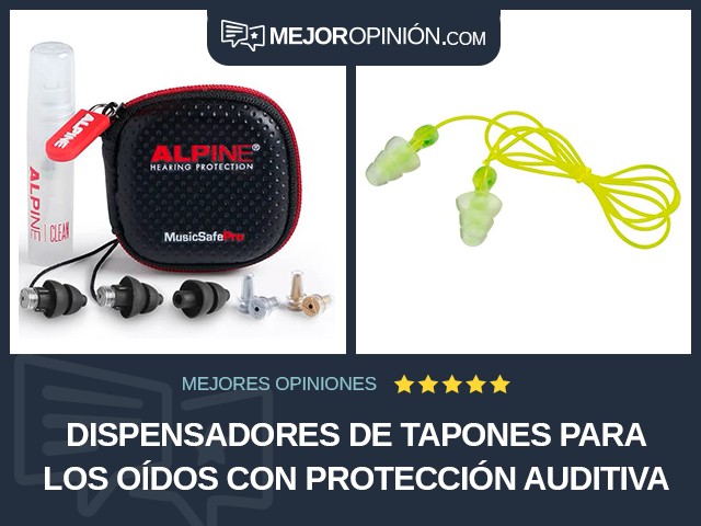 Dispensadores de tapones para los oídos Con protección auditiva Silicona