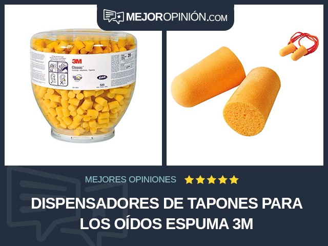 Dispensadores de tapones para los oídos Espuma 3M