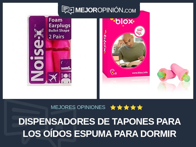 Dispensadores de tapones para los oídos Espuma Para dormir