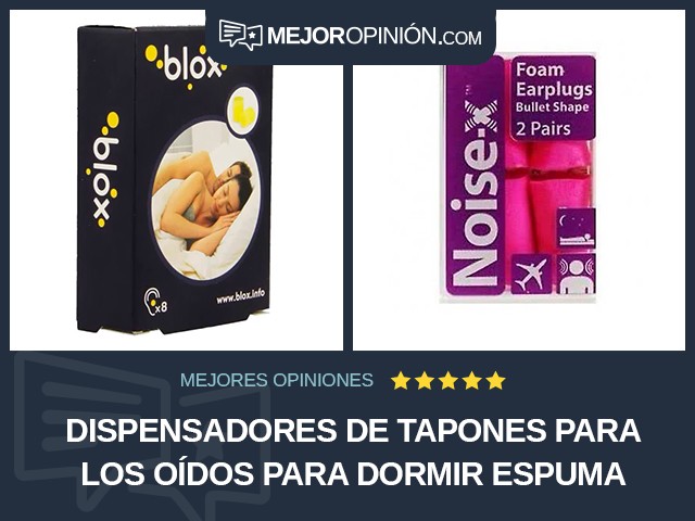 Dispensadores de tapones para los oídos Para dormir Espuma