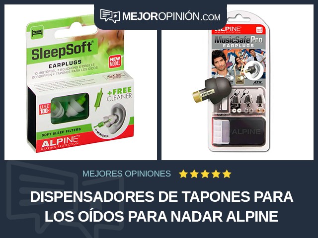 Dispensadores de tapones para los oídos Para nadar Alpine