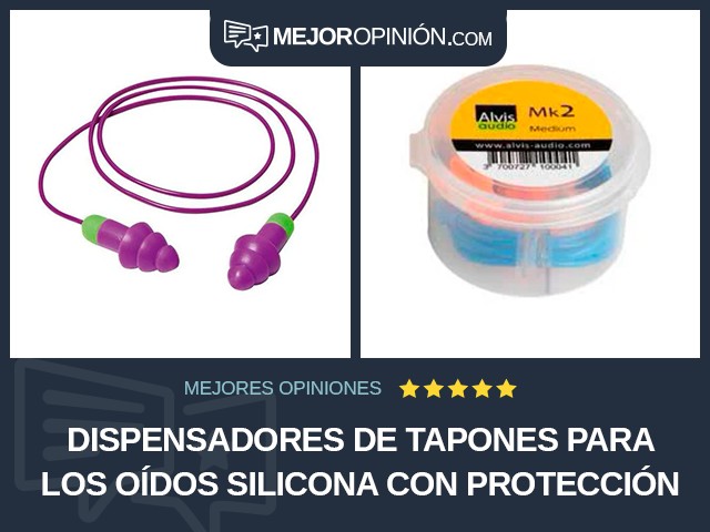 Dispensadores de tapones para los oídos Silicona Con protección auditiva