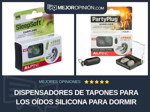 Dispensadores de tapones para los oídos Silicona Para dormir